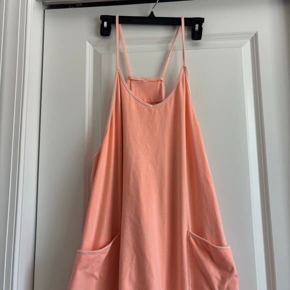 Free People Movement Hot Shot Onesie Sz L Lounge Yoga READ Melon - Picture 4 of 15